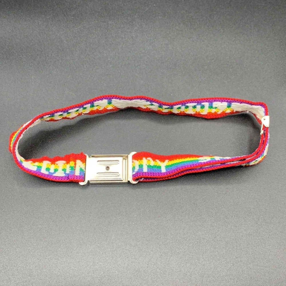 Vintage Snoopy Tennis Ping Pong Adjustable Elastic Stretch Belt Magnetic Closure